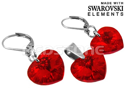 Sada Swarovski Elements RED8059